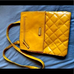 VINTAGE YELLOW CROSS-BODY BAG
